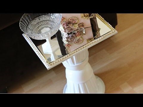 DIY Dollar Tree Mirror table