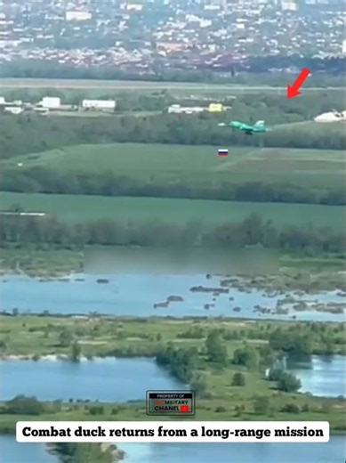Su-34 Fullback returns from a long-range mission #shortsfeed #shortvideo