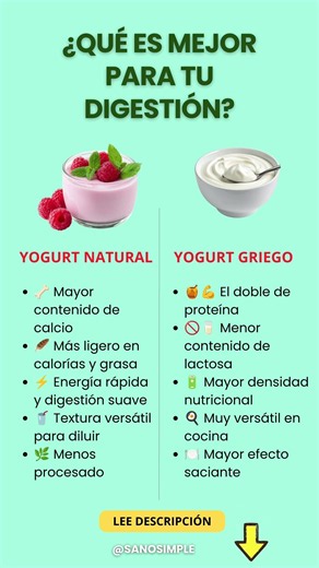 YOGURT NATURAL VS YOGURT GRIEGO: ¿CUÁL TIENE MÁS BENEFICIOS PARA TU ESTÓMAGO?