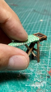 Folding ironing board 😊 #MiniatureArt #dioramaartist #miniaturequotes #miniatureartwork #fyp #everyone #dioramaart #filipino #miniature #DIY #diorama | Fernando Yumul