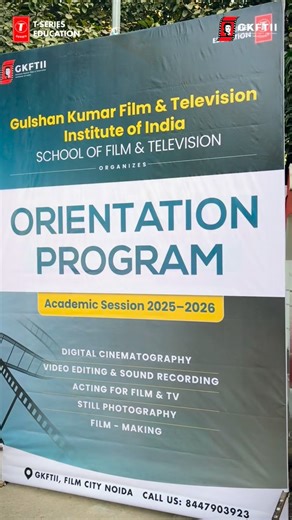 Gulshan Kumar Film & Television Institute of India on Instagram: "🎬✨ GKFTII Orientation Program | Day 1 ✨🎓 A powerful beginning to an exciting journey! Day 1 of the GKFTII Orientation Program welcomed our new batch with enthusiasm, curiosity, and big dreams. From insightful interactions to engaging sessions, students got their first glimpse into GKFTII’s vibrant culture, creative environment, and endless opportunities ahead. 🌟 The campus came alive with fresh energy, new friendships, and a sh