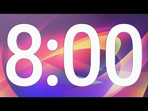 8 Minutes Countdown Timer ⌛ | Silent w/ Alarm ⏰