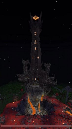 The lord of the rings saurons tower " thee eye"Minecraft builds #minecraft #minecraftbuilding