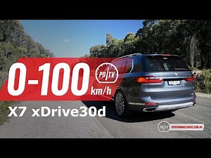 2019 BMW X7 xDrive30d 0-100km/h & engine sound