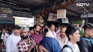 Video: Huge Crowd At Mumbai Station After Local Train Services Disrupted