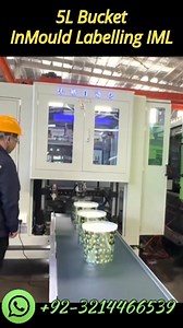 5L Bucket InMould Labelling IML Complete project to IML Bucket bh 280Ton injection molding machine. Feel free to contact us #imlbucket #paintbucket #injectionmoldingmachine #inmouldlabelling | HassanPlas