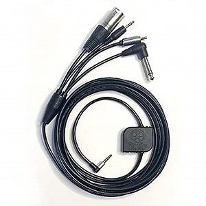 "Genius Audio Splitter Cable - Mic-Enabled Universal Analog Output for Smartphones, Tablets and laptops