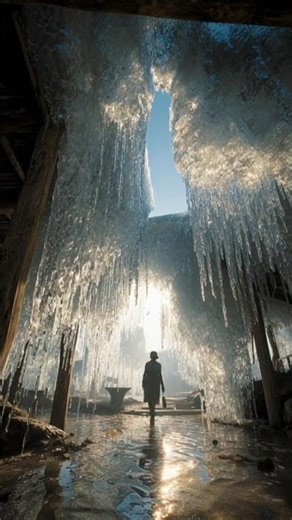 Kisan Ne banaya barf ka ghar 🧊🏠✨ #ai #ice #aishorts #ytshorts