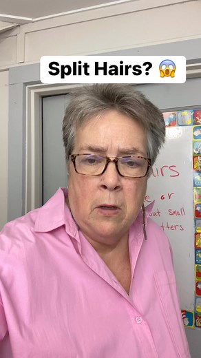 75K views · 4.7K reactions | Split Hairs #idioms #easyenglish #languagelearning #learnenglish #teaching | English Makes No Sense | Facebook