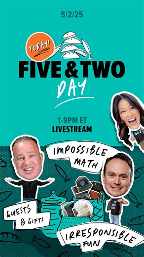 This isn't just an ordinary Friday: It's 5&2 Day! 🎉 That's 8 hours of fun with Derral, Chris, and Jalein live. You ready? (The correct answer is no. We don't even know if WE'RE ready for everything Derral has planned...) Join the livestream on YouTube, Facebook, LinkedIn, X, and "The Chosen" app to see what the team is up to. | The Chosen