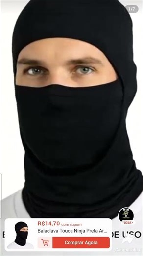 balaclava touca ninja