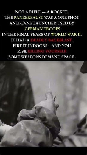 Panzerfaust Explained: The One-Shot Anti-Tank Weapon #ww2 #militaryhistory