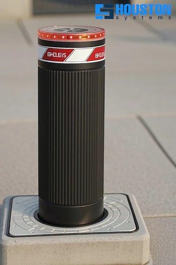 Automatic Rising Bollard System | High-Security Vehicle Access Control by Houston Systems