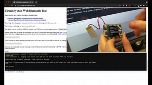 CircuitPython WebBluetooth test!