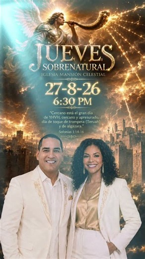 ✨🔥🕊️ JUEVES SOBRENATURAL - NOCHE DE TERUAH SOBRE LAS FORTALEZAS 🕊️🔥✨IGLESIA MANSIÓN CELESTIAL ELOHIM