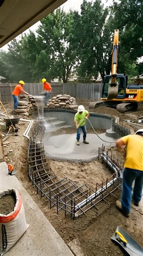 Minimalist Backyard Makeover: Ultimate Pool & Patio Build 🏝️