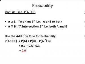 Statistics and Probability : Rules of Probability