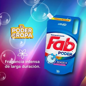 ¡Descubre el mundo de beneficios con Fab Poder! 💫 Desde la frescura impecable hasta la suavidad irresistible, cada prenda tiene su historia con Fab. 💙 #ElPoderDeTuRopa | Fab Detergente