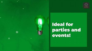 Watch Sleeklighting 6 Watt A19 Green Colored Light Bulb on Amazon Live