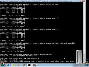 SPPU DBMS Lab Assignment 4 Part 1 by Prof. Nisha Auti