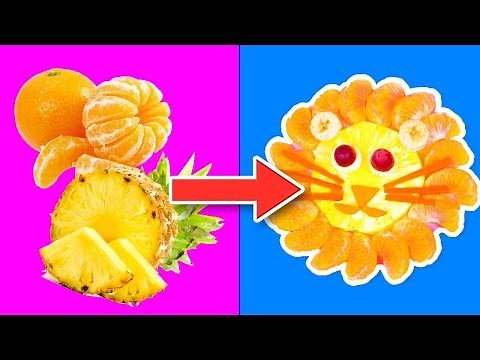 🦈 CREA increíbles ANIMALES con deliciosas FRUTAS 🍉🍐🍇 Manualidades Fantásticas