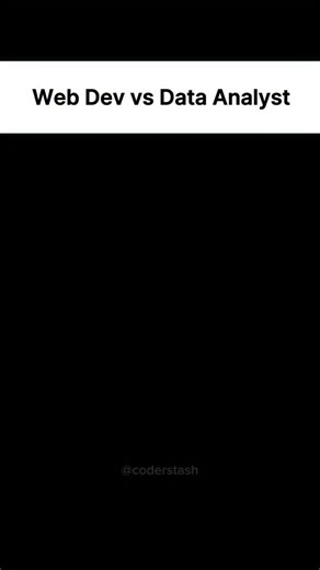 Web Developer and Data Analyst are both strong career options in India. Your salary and growth depend more on your skills, projects, and experience than on the job title. If you enjoy building websites and applications, Web Development is a great choice. If you like working with data, numbers, and insights, Data Analytics may suit you better. Choose the path that matches your interest and stay consistent for long-term success. Save and Share also Follow @coders.learning for more! 💬 Comment “FRE