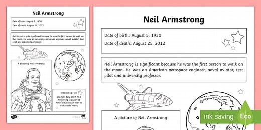 Neil Armstrong Significant Individual Fact Sheet