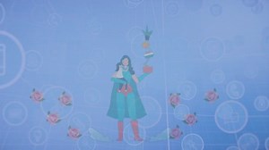 Animation Social Media Icons Supermum Multitasking Global Connections Digital Interface