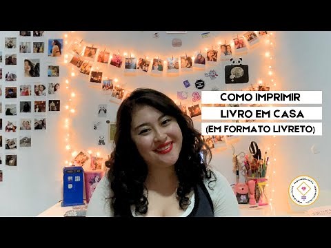 Como imprimir livro em casa | Formato livreto