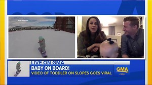 14-Month-Old Snowboarder Hits the Slopes Like a Pro