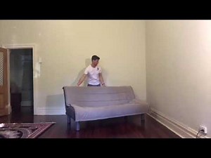 How to make a blanket fort - with a couch and clothes hanger