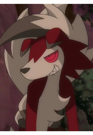 yes i am an edgy teen who's favorite pokemon is lycanroc midnight sue me #pokemon #pokemonedit #lycanroc #rockruff #nintendo