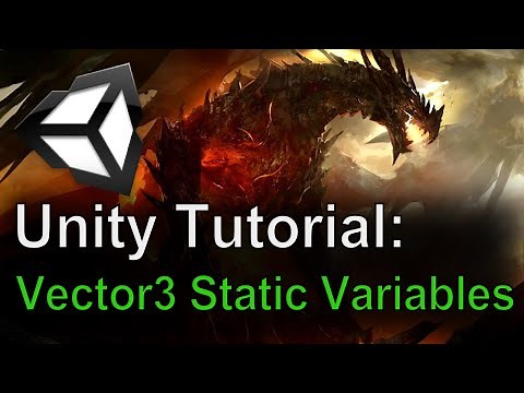 Unity Tutorial: Vector3 Static Variables (back, down, up, etc.)