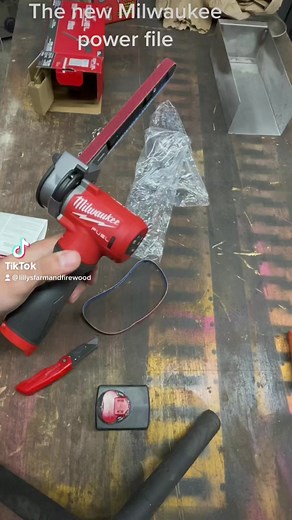 8.2K views · 86 reactions | Milwaukee power file is a game changer #milwaukee #reelsvideo | Lillysfarmandfirewood | Facebook