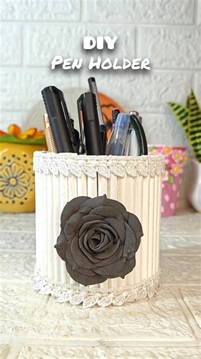 DIY Desk Organizer #shorts #viral #viralreels #trending #homedecor #craftideas #diy #art #viralvideo