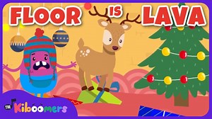 Christmas Floor Is Lava - The Kiboomers Preschool Songs - Brain Break Freeze Dance Video