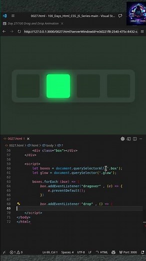 Drag and Drop Tutorial That Actually Works || #shorts #html #css