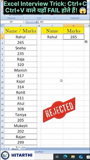 Excel में Copy-Paste करना बंद करो! ⛔ Ye Smart Trick Use करो | Job Skills