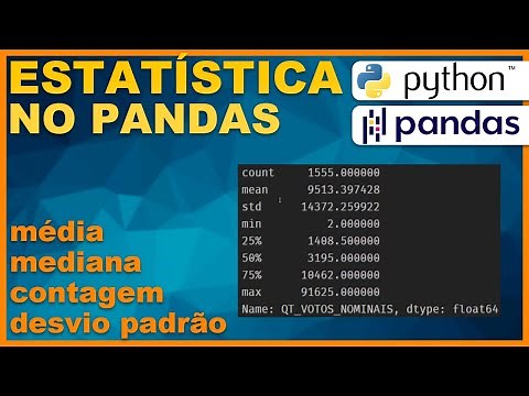 ESTATÍSTICA no Pandas - Média e mediana no Python
