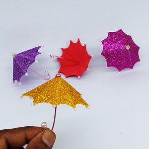 Wonderful umbrella making very easy instruction step by step for kids. #umbrella #DIY #handmade | Origami Art & Crafts