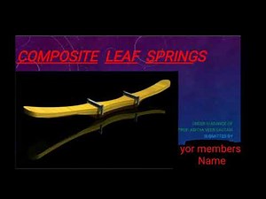 Ppt of composite leaf spring