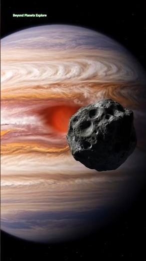 Big Asteroid Hits Jupiter! Massive Impact in Space | 4K Realistic Simulation #shorts #fyp