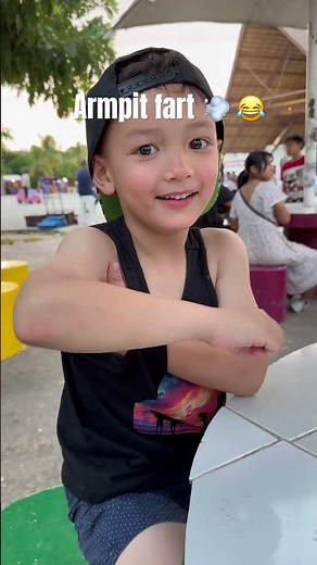 He learned how to make the armpit fart noise #fart #armpitfart #fartnoise