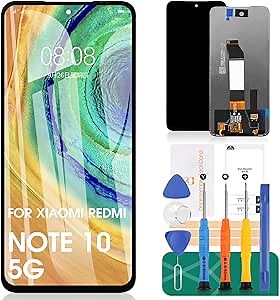 for Redmi Note 10 5G LCD Screen Replacement for Xiaomi Redmi Note 10 5G Display for Redmi M2103K19G M2103K19C Digitizer Touch Screen Assembly Repair Kits (Not for Note 10 4G Version