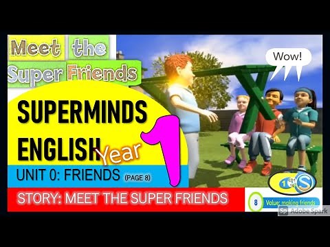 Year 1 Unit 0 Super Minds| Meet The Super Friends - pg 8- with subtitle- CD1- 10