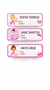 4K views · 19 reactions | #subjectlabelsticker #canvatemplates #canvadesign #digitalcreator | EizeiDigitals | Facebook