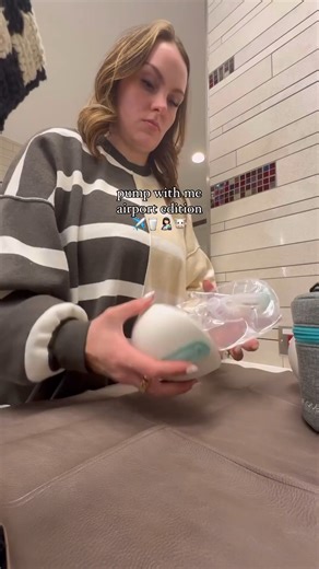 Efficient, hands-free, and ready for takeoff! ✈️🍼 Hauling luggage while pumping is NO problem when your wearable is 100% leakproof! The Willow 360 is the ULTIMATE travel hack for pumping moms. 😍 | Willow Pump