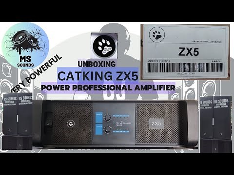 unboxing ZX5 power amplifier || catking || MSSOUNDS