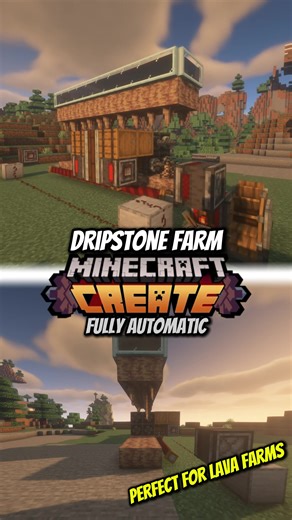 Discover Dripstone Farm with Minecraft Create Mod
