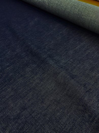 Dark Blue Denim Cotton Fabric - Sold by the Yard - Etsy